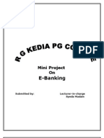 Project On E-Banking