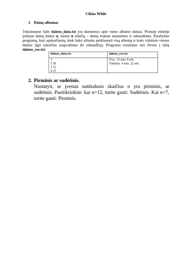 Ciklas while 1 pdf
