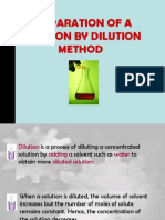 Preparation of A Solution by Dilution Method