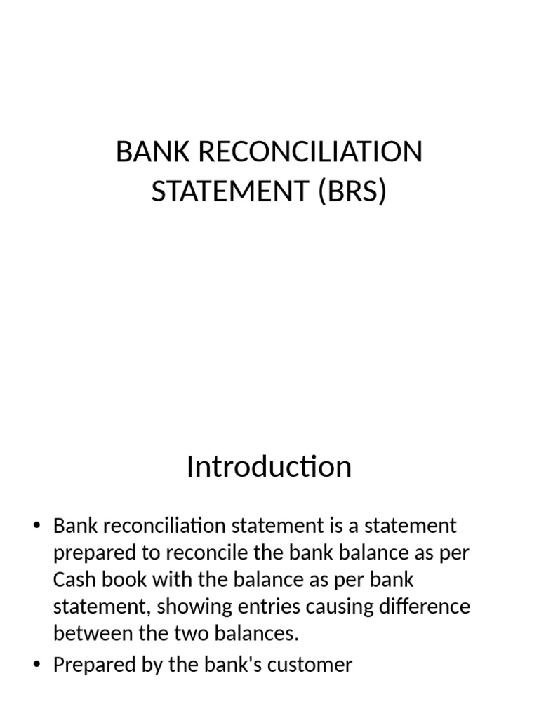 Part 3 - Bank Reconciliation Statement | PDF | Cheque | Banks