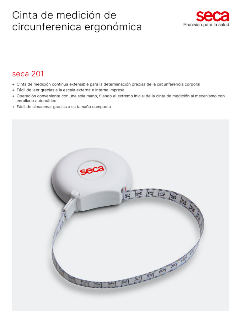 Cinta Métrica Seca 201: Precisión Ergonómica | PDF