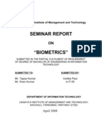 23636365 Bio Metrics Seminar Report