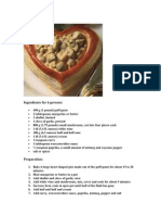 Pastetli (Meat Pie) : Ingredients For 6 Persons