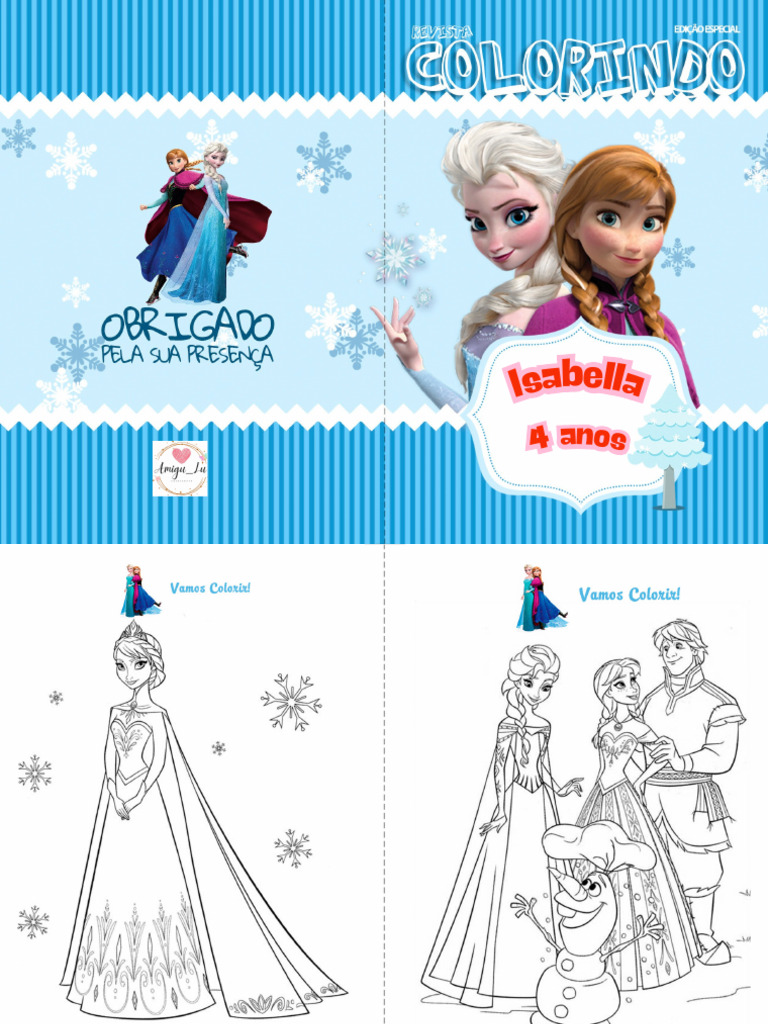 Livrinho de Colorir Frozen - Meninas | PDF