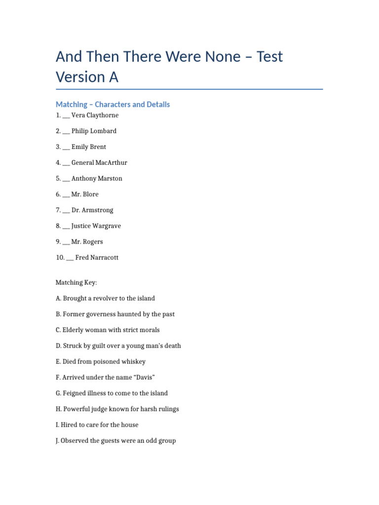 ATTWN Test Version A | PDF