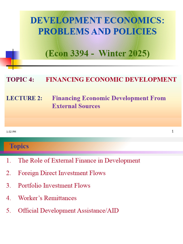 Financing Economic Development Strategies | PDF | Capital Account ...