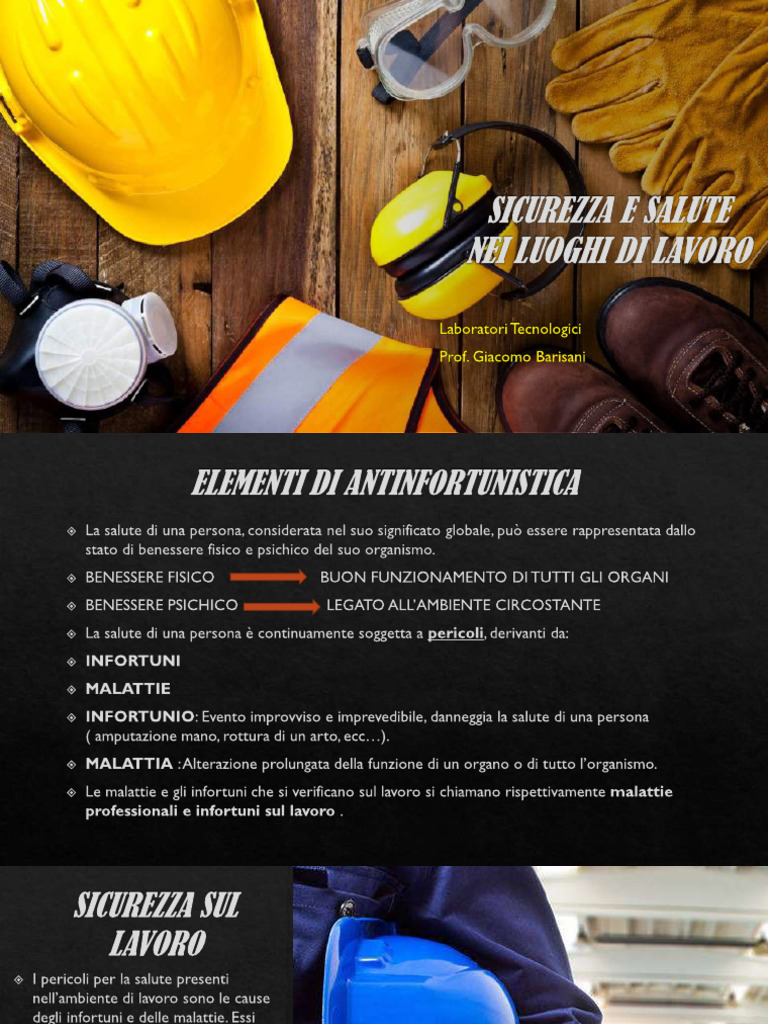 Sicurezza e Salute Nei Luoghi Di Lavoro | PDF
