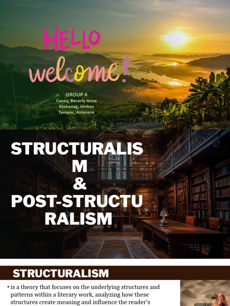 GR 4 Structuralism-Post-structuralism | PDF