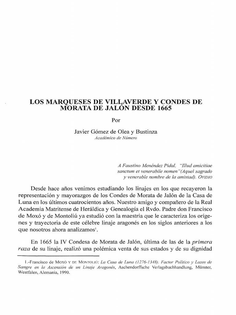 Historia de los Marqueses de Villaverde | PDF