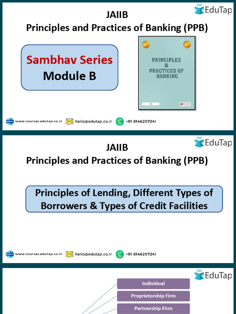 Banking Principles: Lending & Credit Types | PDF | Bankruptcy | Law Of ...
