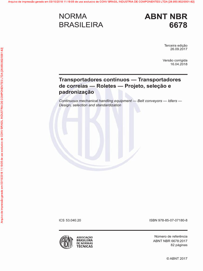 ABNT NBR 6678 - (Versão 2018) | PDF
