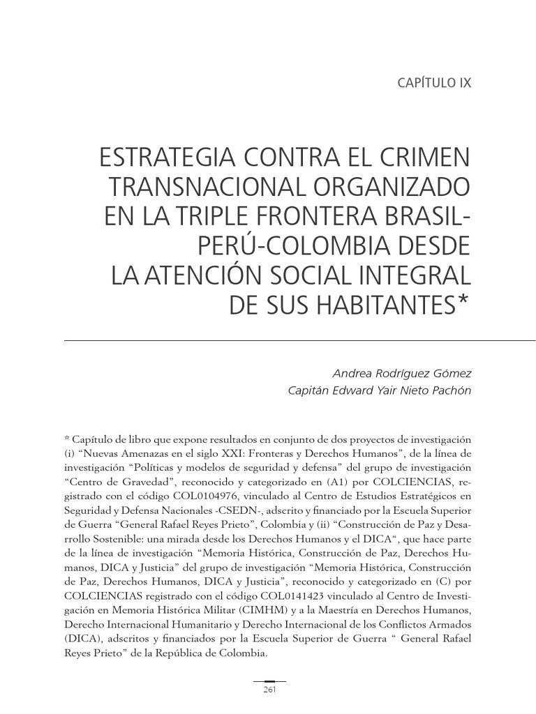 Estrategia contra el Crimen en la Triple Frontera | PDF | Crimen ...