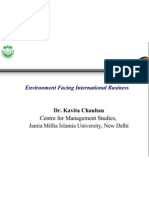 Environment Facing International Business: Centre For Management Studies
