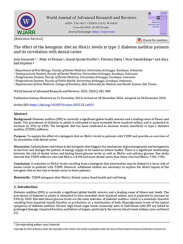 Ketogenic Diet's Impact on T2DM HbA1c | PDF | Diabetes | Glycated ...