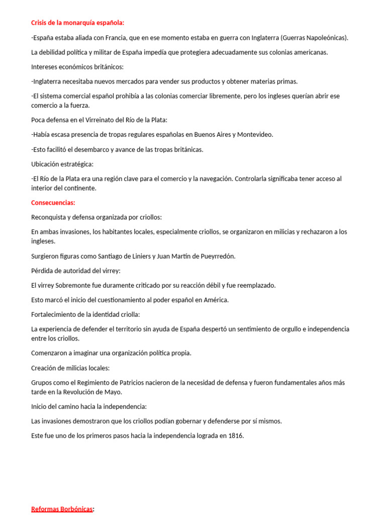 Crisis de la Monarquía Española y su Impacto | PDF | Imperio español