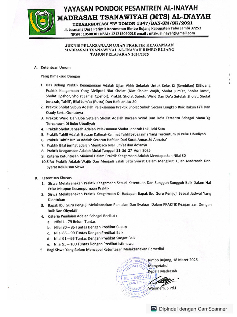 Juknis Ujian Praktik Pdf
