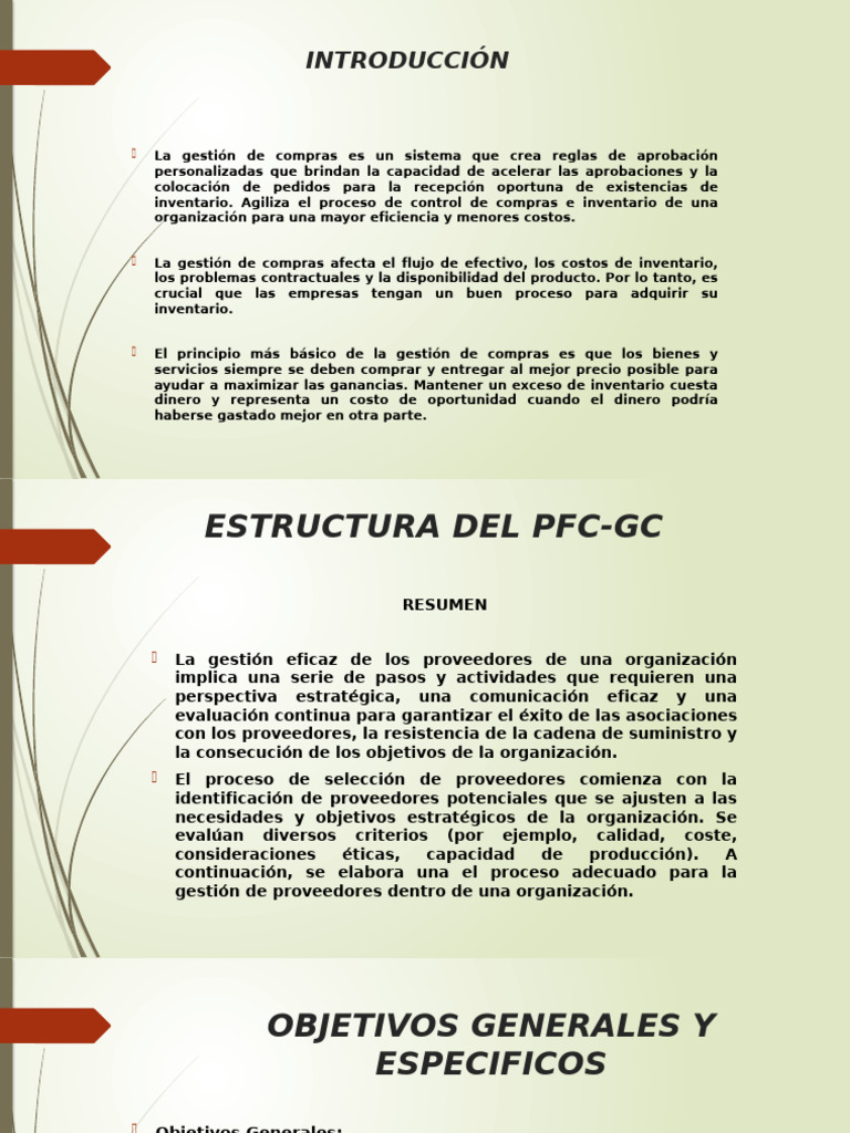 Eficiencia en la Gestión de Compras | PDF | Calidad (comercial ...