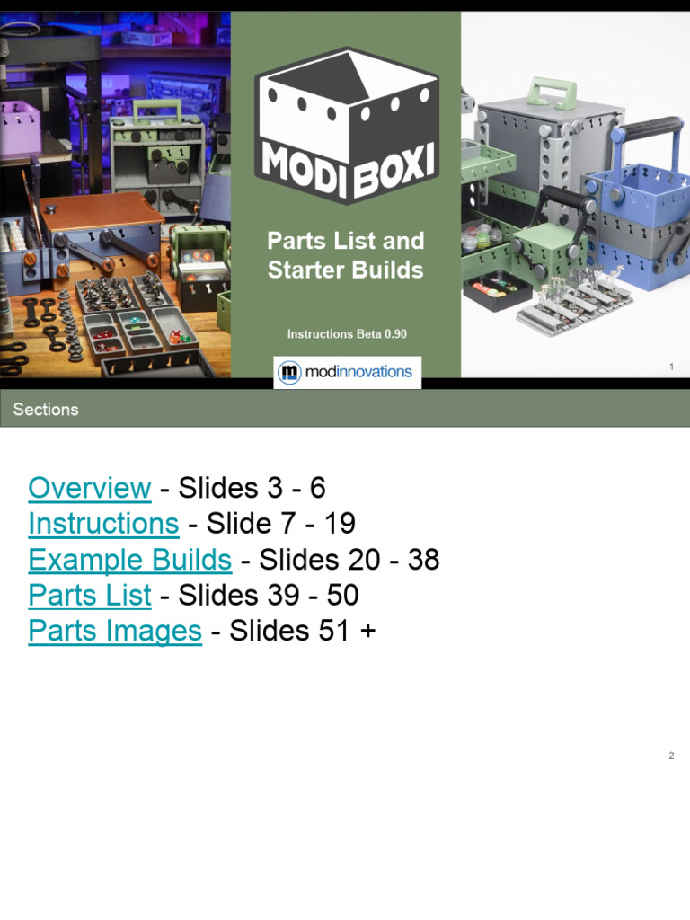 Modi Boxi Assembly and Parts Guide | PDF | 3 D Printing