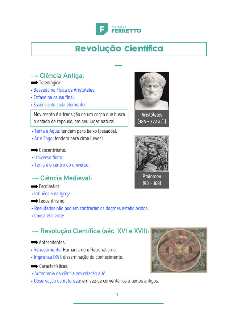 Revolução Científica no Século XVII | PDF | Science | Física