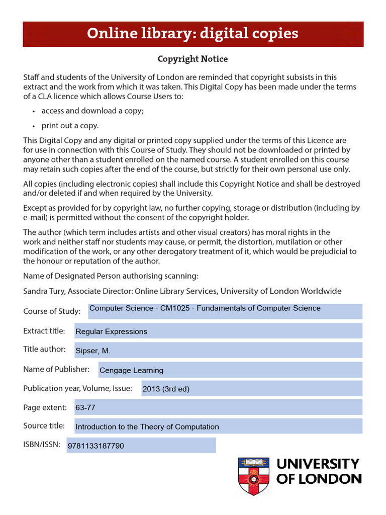 Sipser pp63 77 Accessible | PDF | Models Of Computation | Syntax (Logic)