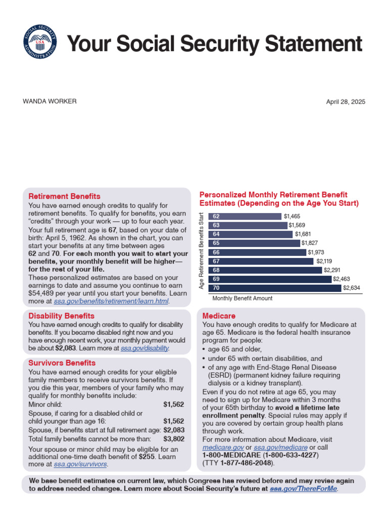 Statement Redesign Online | PDF | Cost Of Living | Social Security ...