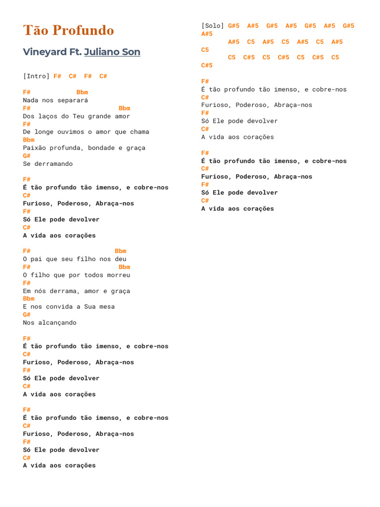 Letra da Música 