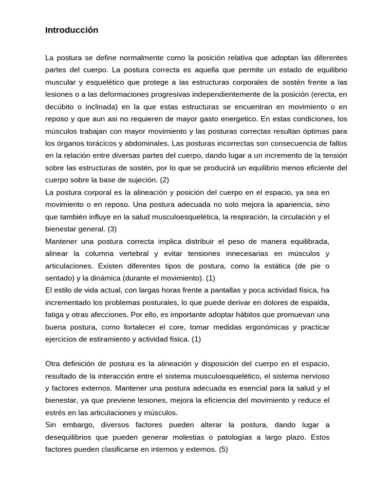 Importancia de la Postura Corporal Correcta | PDF | La columna ...