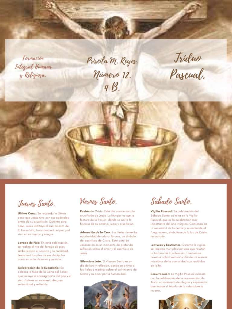 Triduo Pascual: Celebraciones y Significado | PDF | Pascua de ...