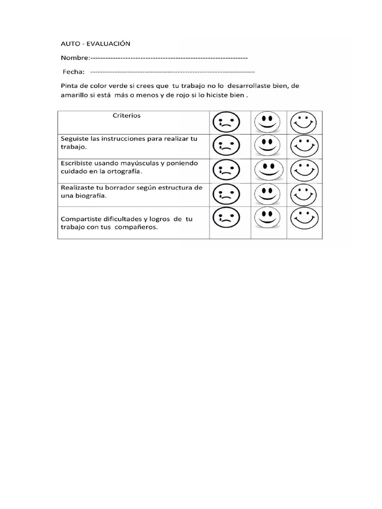 Autoevaluacion | PDF
