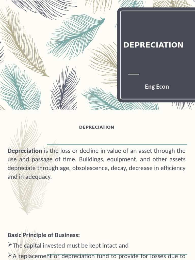 Depreciation A | PDF | Depreciation | Book Value