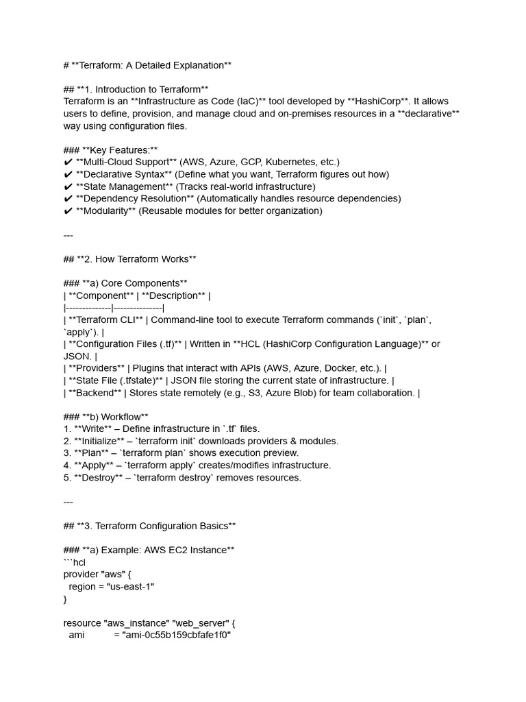 Terraform Overview and Best Practices | PDF | Computing | Software ...