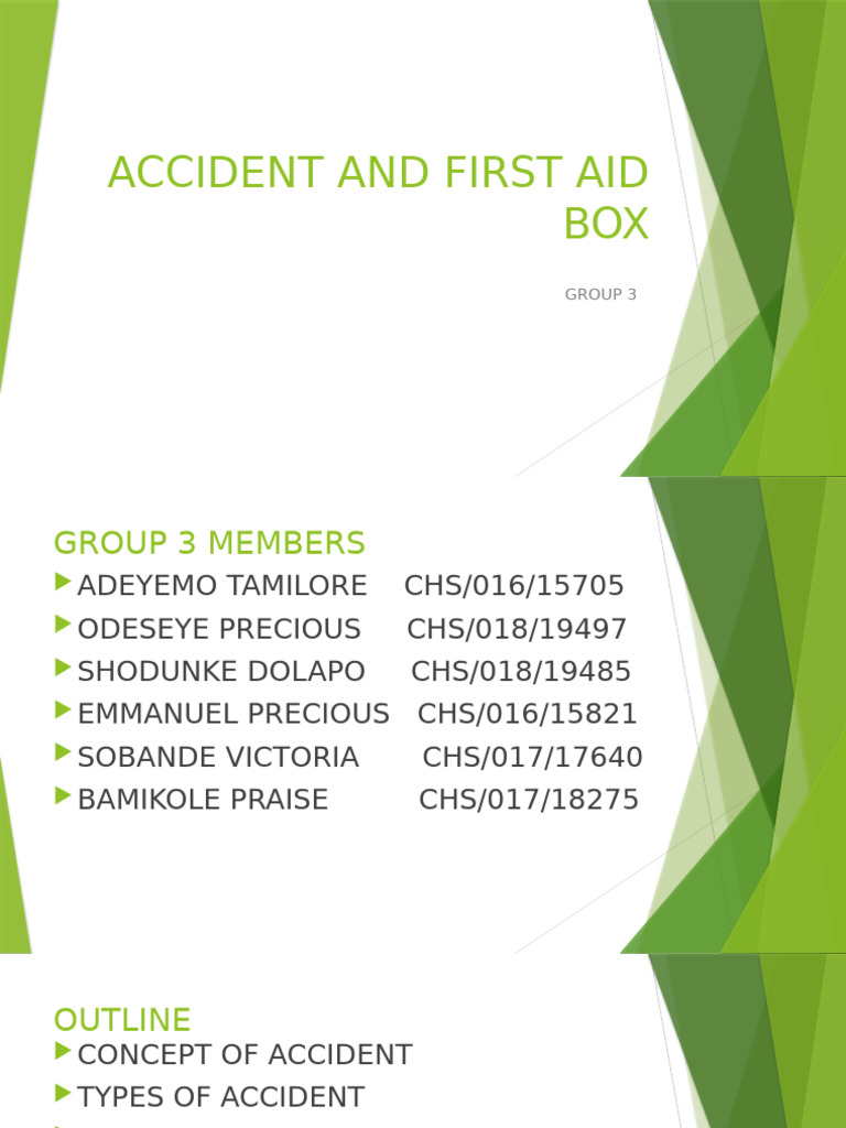 Accident Prevention and First Aid Guide | PDF | First Aid