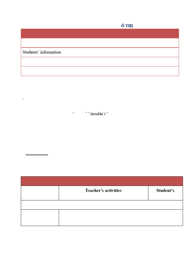 Tet Holiday Lesson Plan for Grade 6 | PDF | Teachers | Vocabulary