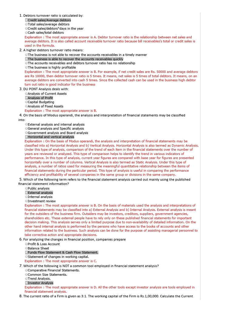 Financial Ratios and Analysis Techniques | PDF | Dividend | Equity ...