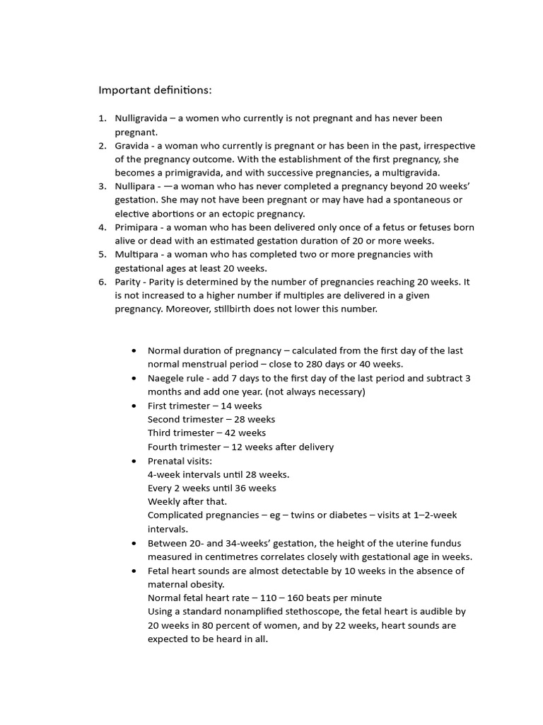 OB-GYN - Basics For Clinics | PDF | Pregnancy | Mammalian Pregnancy