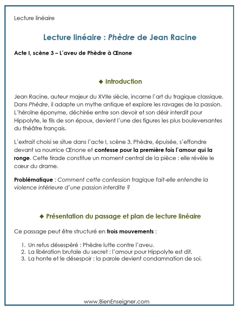 Lecture de Phèdre 🎧 Phèdre – Racine | Lecture audio complète du texte original