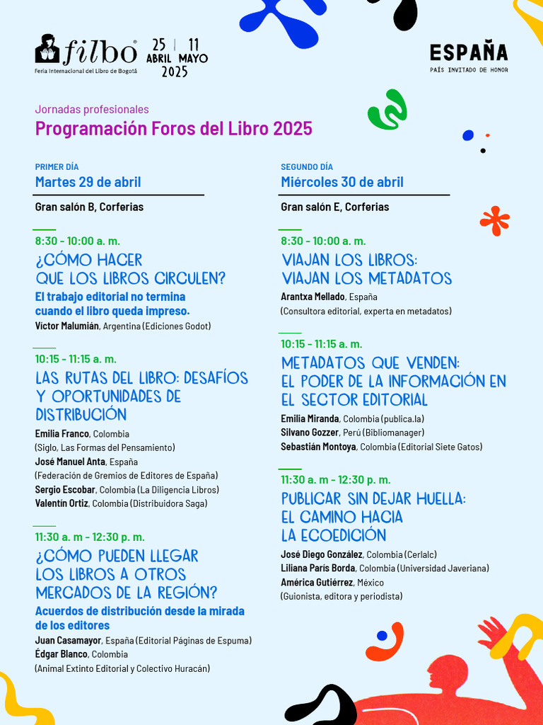 Jornadas Profesionales Foros del Libro 2025 | PDF