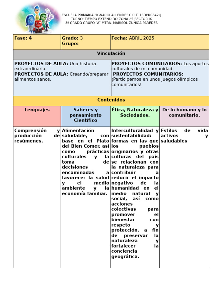 Proyectos Educativos en 3º Grado | PDF | Sustentabilidad | Narración
