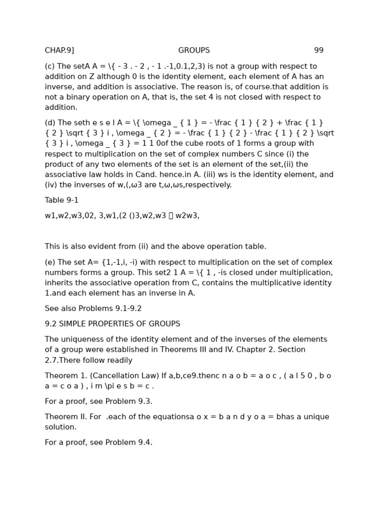 Understanding Group Properties and Examples | PDF | Group (Mathematics ...