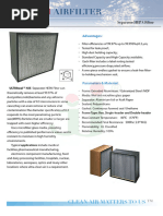 Excelair HEPA Filter Technical Guide | PDF | Polyurethane | Materials
