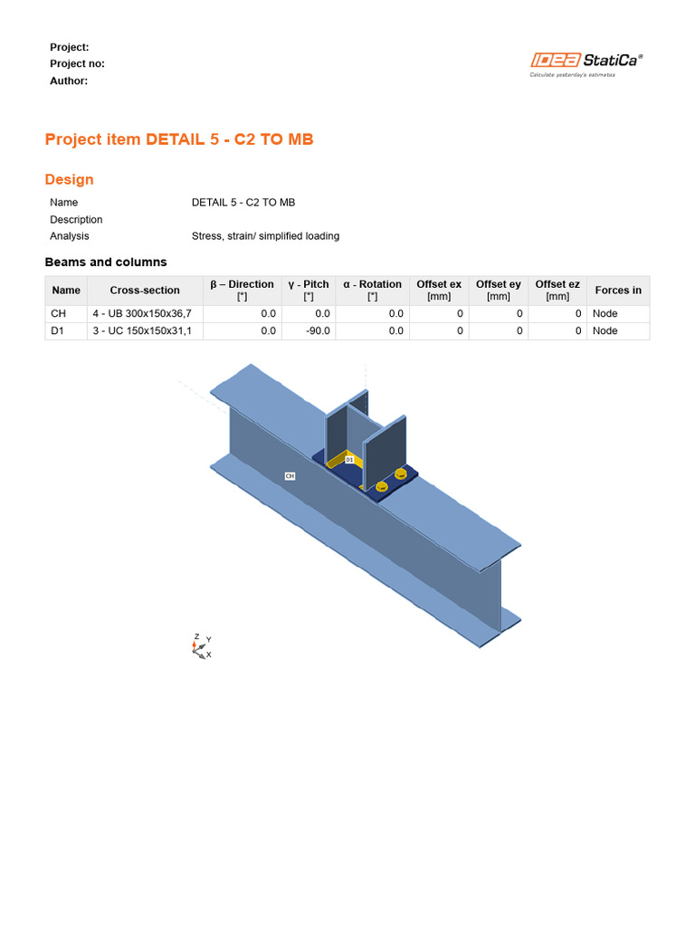 Structural Analysis: Beams & Bolts Design | PDF | Mechanical ...