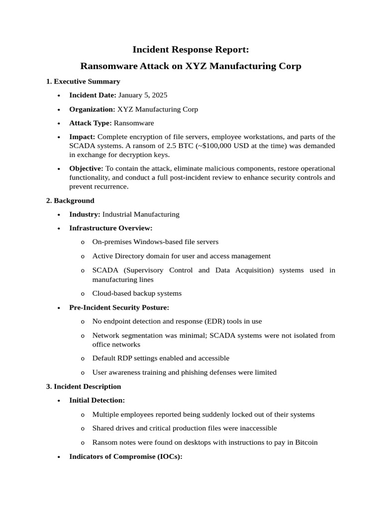 Photo inspiration: Fresh Look at Incident Response Report Pdf Malware