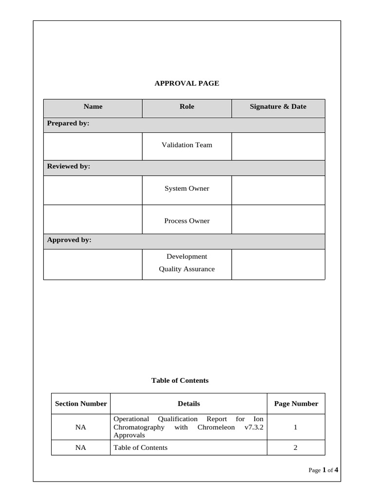 OQ Report for Ion Chromatography v7.3.2 | PDF | Verification And ...