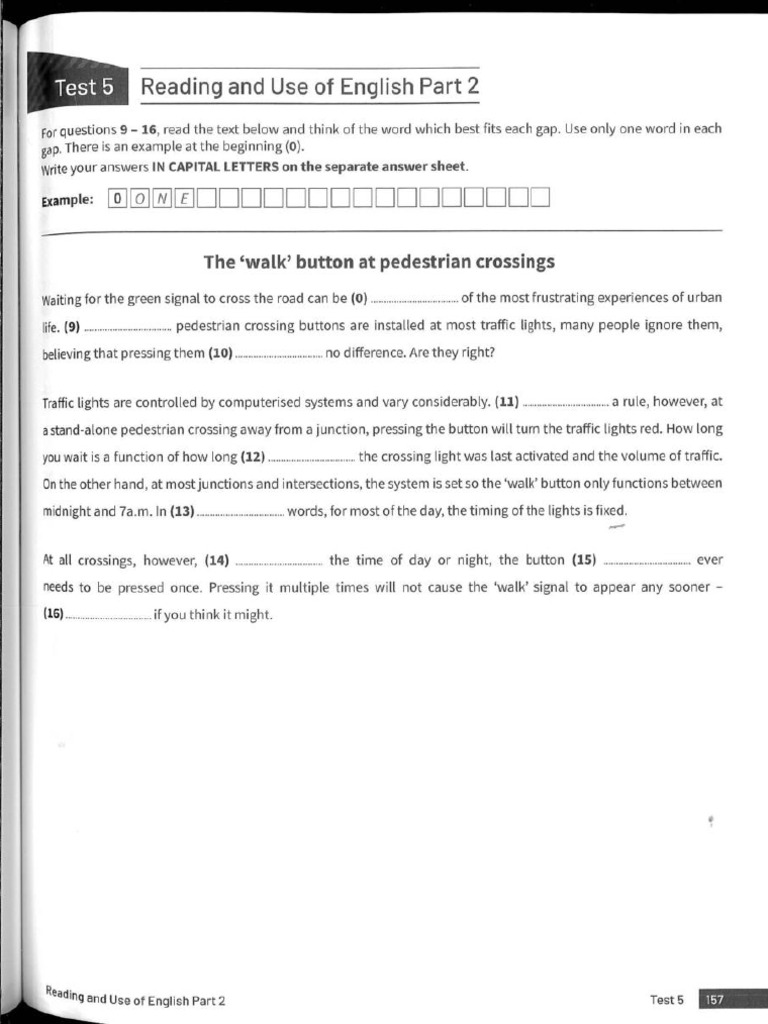 CAE Trainer 2 Test 5 | PDF