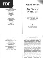 Barthes, Roland-The Pleasure of the Text