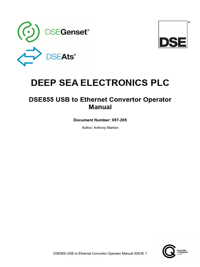 DSE855 USB to Ethernet Manual | PDF | Computer Network | Usb