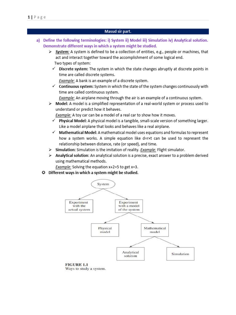 Overview of System Simulation Concepts | PDF | Simulation | Mathematics