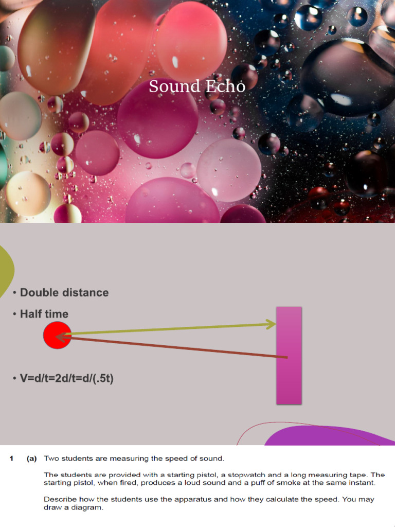 Sound Echo Measurement Techniques | PDF