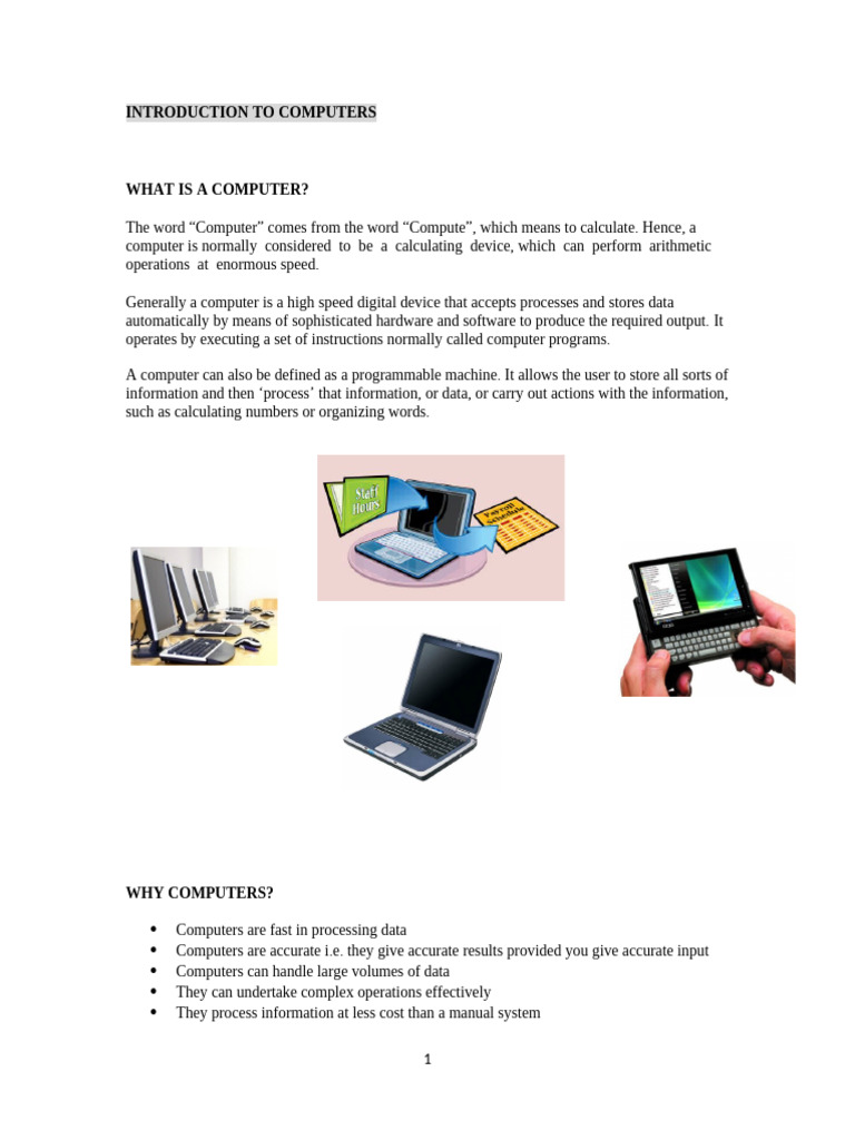 Overview of Computer Components | PDF | Printer (Computing) | Computer ...