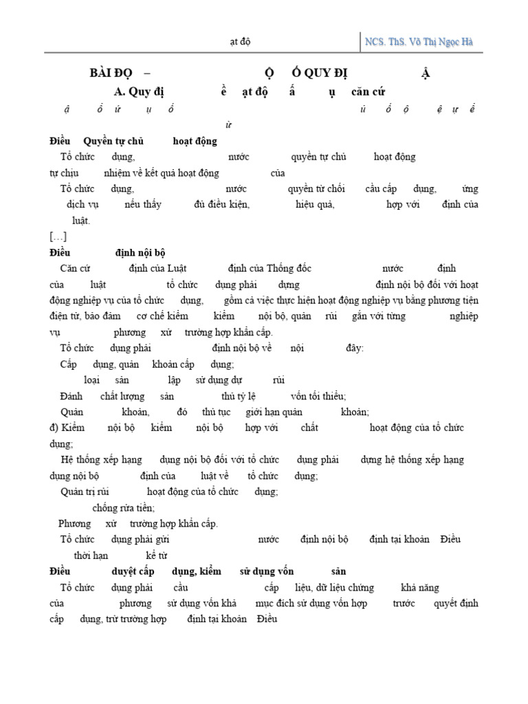 Bai Doc Tin Dung 2024 | PDF